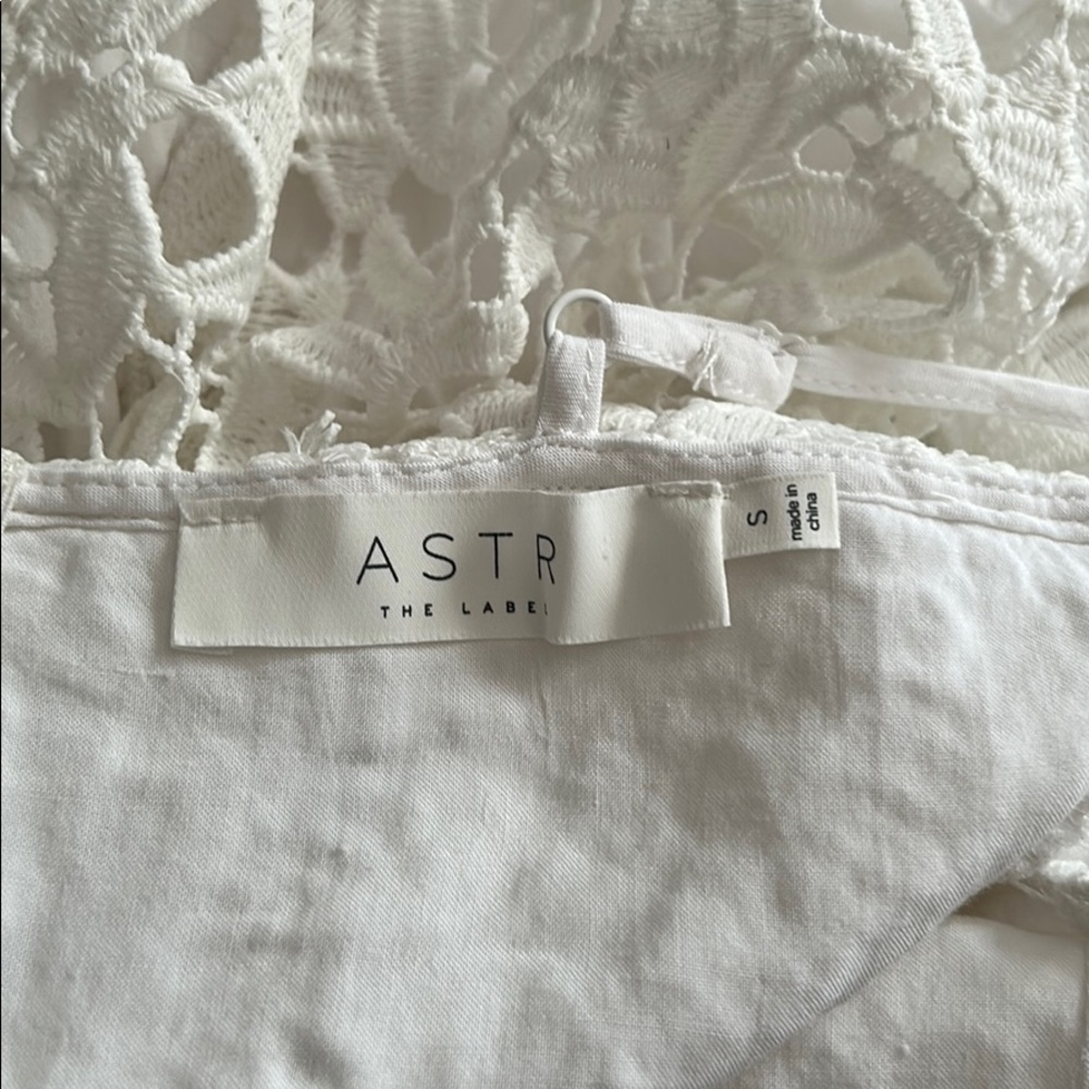 Astr White Lace Midi Dress - Picture 3 of 4